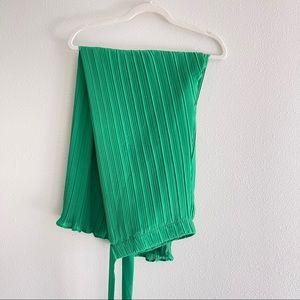 ZENOBIA | RUFFLED/RIBBED PANTS | PLUS SIZE